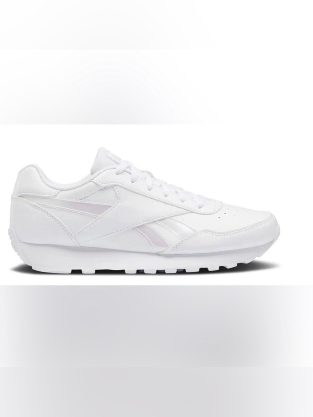 Reebok White Sneakers with Pink Accents